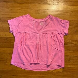 Anthropologie pink top
